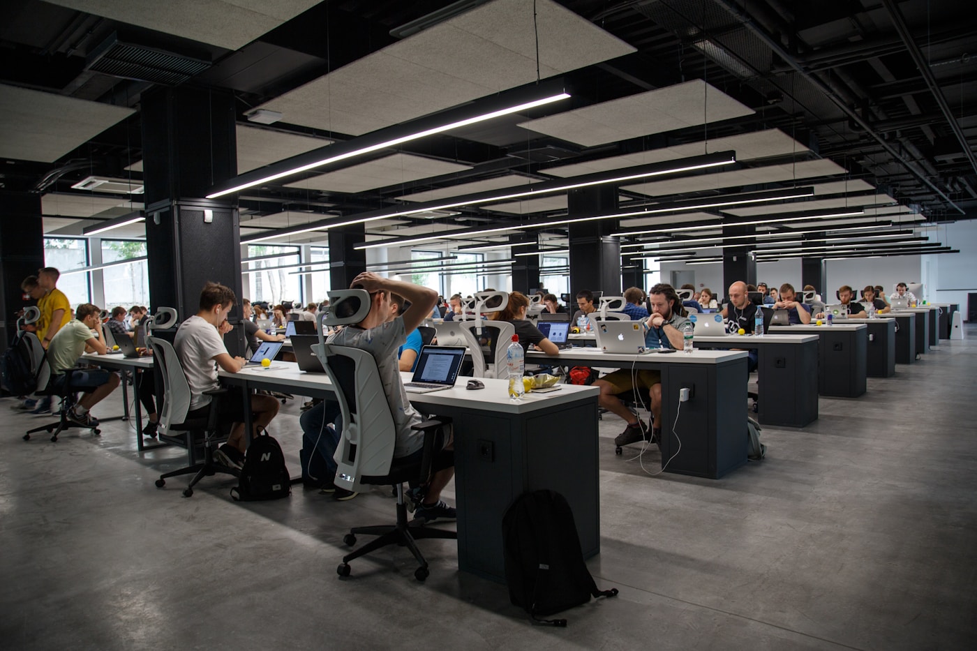 Human-robot collaboration session with frontline staff and researchers